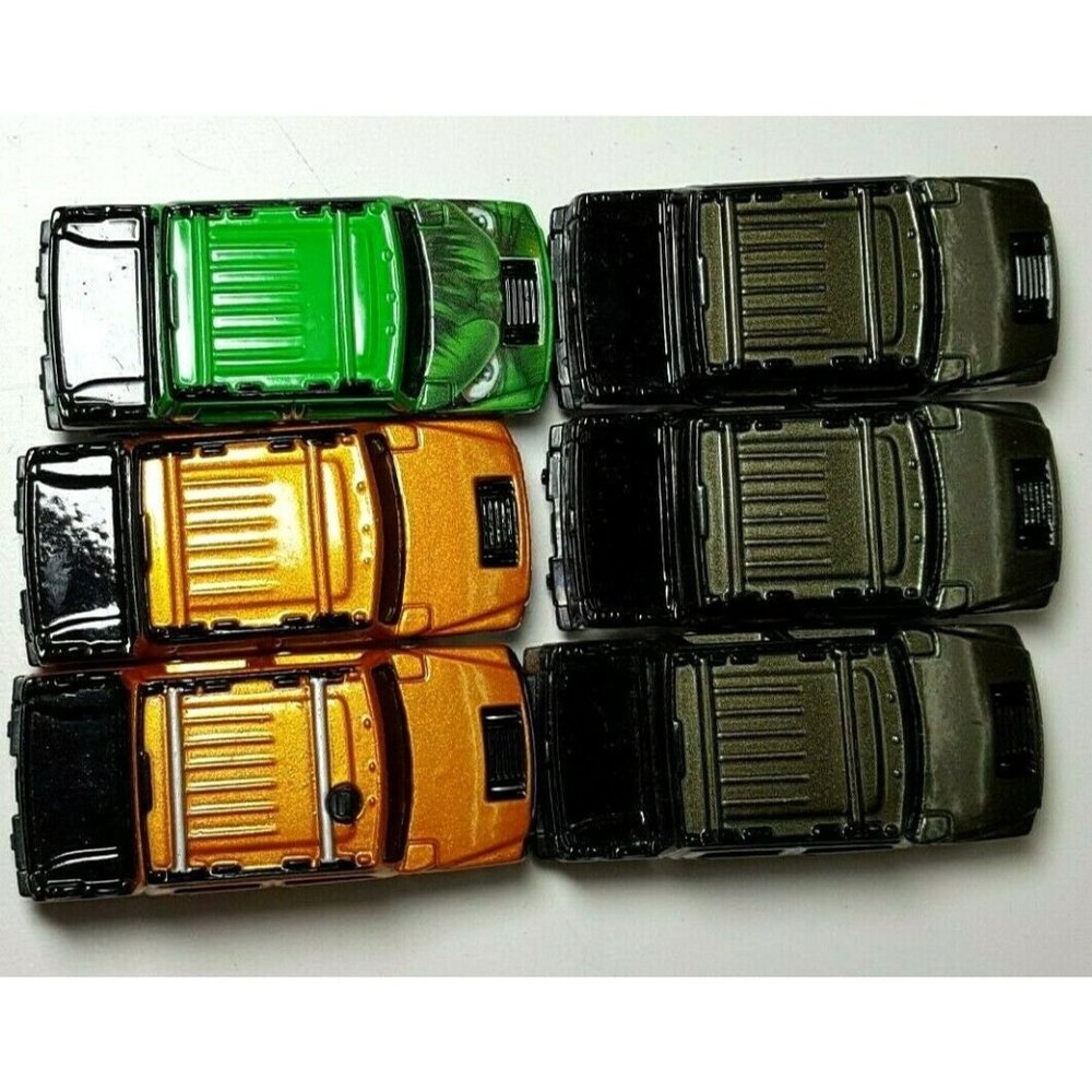 2001 Maisto Hummer H2 Concept Vehicles Marvel Hulk green Lot X6 truck 112cb10